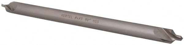 Hertel - #4 Plain Cut 90° Incl Angle High Speed Steel Combo Drill & Countersink - Americas Tooling