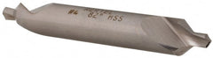 Hertel - #4 Plain Cut 82° Incl Angle High Speed Steel Combo Drill & Countersink - Americas Tooling