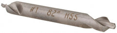 Hertel - #1 Plain Cut 82° Incl Angle High Speed Steel Combo Drill & Countersink - Americas Tooling