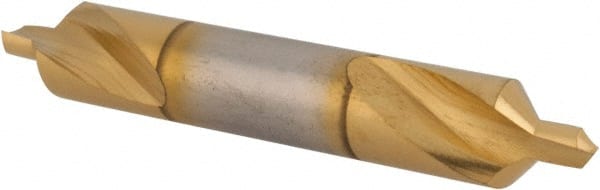 Hertel - #4 Plain Cut 90° Incl Angle High Speed Steel Combo Drill & Countersink - Americas Tooling