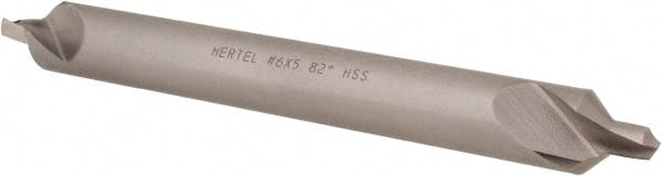 Hertel - #6 Plain Cut 82° Incl Angle High Speed Steel Combo Drill & Countersink - Americas Tooling