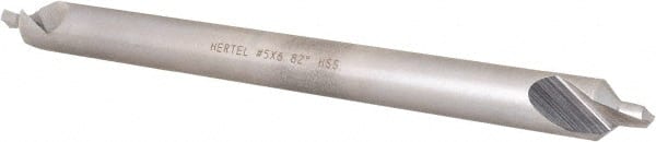 Hertel - #5 Plain Cut 82° Incl Angle High Speed Steel Combo Drill & Countersink - Americas Tooling