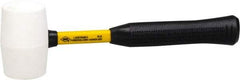 NUPLA - 1 Lb Head Soft Face Rubber Hammer - 13" OAL, 13" Long Fiberglass Handle with Grip - Americas Tooling