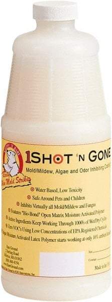 Bare Ground Solutions - One Quart of 1 Shot Mold Inhibiting Coating - Moisture activated mold/mildew, algae, fungus prevention coating  It has zero VOC's and uses a low concentration of EPA registered chemicals. - Americas Tooling