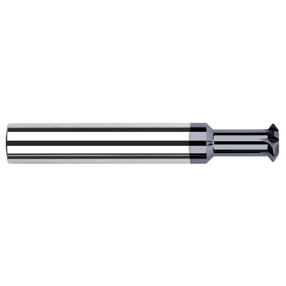 Harvey Tool - 3/32° 3/32" Cut Diam, 0.05" Cut Width, 1/8" Shank, Solid Carbide Double-Angle Cutter - Exact Industrial Supply