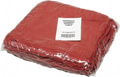 Ability One - Reclaimed Cotton Shop Towel Rag - Low Lint, Red, 13-1/2 x 15-1/2" - Americas Tooling