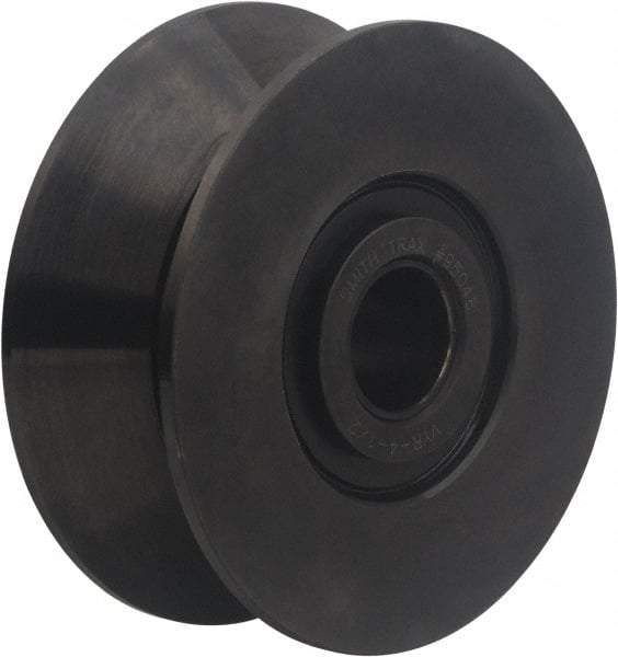 Accurate Bushing - 55mm Bore, 190mm Roller Diam x 70mm Width, Carbon Steel V-Grooved Yoke Roller - 159,200 N Dynamic Load Capacity, 73mm Overall Width - Americas Tooling