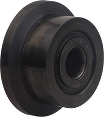 Accurate Bushing - 1-3/4" Bore, 5" Roller Diam x 2-3/4" Roller Width, Carbon Steel Flanged Yoke Roller - 33,300 Lb Dynamic Load Capacity, 2-7/8" Overall Width - Americas Tooling