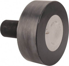 Accurate Bushing - 8" Roller Diam x 3" Width, 2-1/2" Stud Diam x 5-1/2" Length, Plain Stud Load Runner - Carbon Steel, 3-1/4" Thread Length, 2-1/2-12 Thread, 8-1/2" OAL, 35,800 Lb Dynamic Cap, 62,000 Lb Static Cap - Americas Tooling