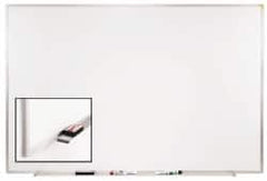 Ghent - 36-1/2" High x 48-1/2" Wide Porcelain on Steel Magnetic Marker Board - Aluminum Frame, 1.88" Deep - Americas Tooling