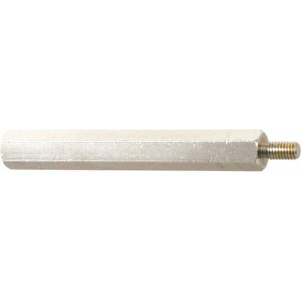 #4-40, 1.312″ OAL, 1/4″ Across Flats, Nylon Male/Female Hex Circuit Board Standoff Fully Threaded, 1-1/8″ Body Length, 3/16″ Thread Length, 1/4″ Thread Depth, Grade 6/6, Uncoated