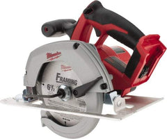 Milwaukee Tool - 18 Volt, 6-1/2" Blade, Cordless Circular Saw - 3,200 RPM, Lithium-Ion Batteries Not Included - Americas Tooling