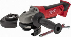 Milwaukee Tool - 4-1/2" Wheel Diam, 9,000 RPM, Cordless Cutoff & Cutoff-Grinder Tool - Right Angle Handle - Americas Tooling