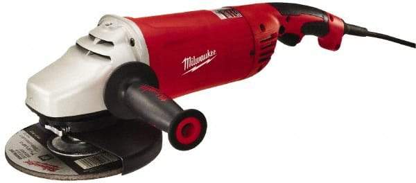 Milwaukee Tool - 7 & 9" Wheel Diam, 6,000 RPM, Corded Angle & Disc Grinder - 5/8-11 Spindle, 120 Volts, 15 Amps, Front Exhaust - Americas Tooling