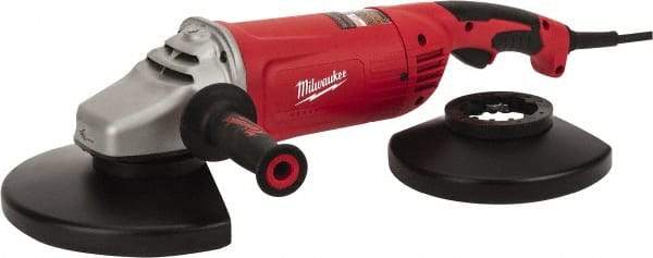 Milwaukee Tool - 7 & 9" Wheel Diam, 6,000 RPM, Corded Angle & Disc Grinder - 5/8-11 Spindle, 120 Volts, 15 Amps, Front Exhaust - Americas Tooling