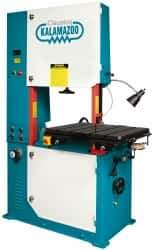 Clausing - 28 Inch Throat Capacity, Variable Speed Pulley Vertical Bandsaw - 50 to 5200 SFPM, 3 HP, Three Phase - Americas Tooling