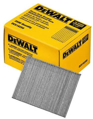 DeWALT - 16 Gauge 2-1/2" Long Finishing Nails for Power Nailers - Grade 2 Steel, Galvanized Finish, Straight Stick Collation - Americas Tooling