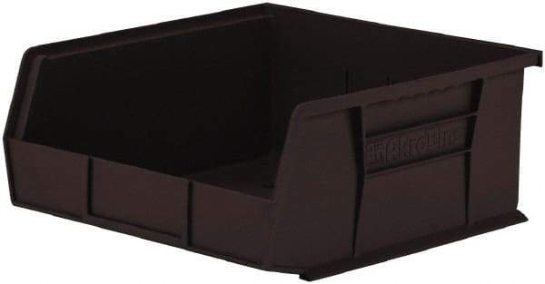 Akro-Mils - 50 Lb. Load Capacity, 10-7/8" Deep, Black Polymer Hopper Stacking Bin - 5" High x 11" Wide x 10-7/8" Long - Americas Tooling