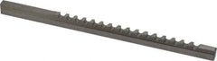 Value Collection - 5mm Keyway Width, Style B-1, Keyway Broach - High Speed Steel, Bright Finish, 1/4" Broach Body Width, 19/64" to 1-11/16" LOC, 6-3/4" OAL - Americas Tooling