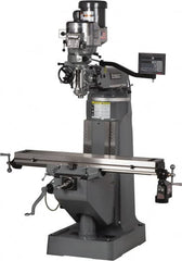 Bridgeport - 9" Table Width x 49" Table Length, Variable Speed Pulley Control, 3 Phase Knee Milling Machine - R8 Spindle Taper, 2 hp - Americas Tooling