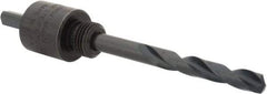 Lenox - 9/16 to 1-3/16" Tool Diam Compatibility, Straight Shank, Carbon Steel Integral Pilot Drill, Hole Cutting Tool Arbor - 15/64" Min Chuck, Triangular Shank Cross Section, Quick-Change Attachment, For Hole Saws 4L - Americas Tooling