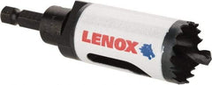 Lenox - 1-1/8" Diam, 1-9/16" Cutting Depth, Hole Saw - Bi-Metal Saw, Toothed Edge - Americas Tooling