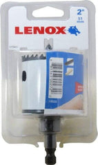 Lenox - 2" Diam, 1-9/16" Cutting Depth, Hole Saw - Bi-Metal Saw, Toothed Edge - Americas Tooling