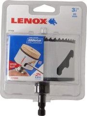 Lenox - 3-1/4" Diam, 1-9/16" Cutting Depth, Hole Saw - Bi-Metal Saw, Toothed Edge - Americas Tooling