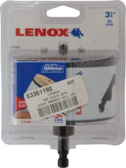 Lenox - 3-5/8" Diam, 1-9/16" Cutting Depth, Hole Saw - Bi-Metal Saw, Toothed Edge - Americas Tooling