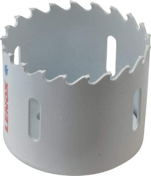 Lenox - 2-1/4" Diam, 1-1/2" Cutting Depth, Hole Saw - Carbide-Tipped Saw, Toothed Edge - Americas Tooling