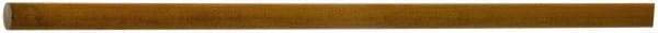 Made in USA - 4' Long, 3/4" Diam, Polyurethane Plastic Rod - 50A Hardness, Black - Americas Tooling