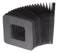 Made in USA - 0.02 Inch Thick, Polyester Square Flexible Bellows - 3 x 3 Inch Inside Square - Americas Tooling