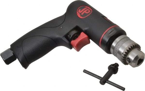 PRO-SOURCE - 1/4" Reversible Keyed Chuck - Pistol Grip Handle, 2,600 RPM, 4 CFM, 0.3 hp, 90 psi - Americas Tooling