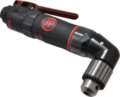 PRO-SOURCE - 3/8" Reversible Keyed Chuck - Right Angle Handle, 1,400 RPM, 4 CFM, 0.35 hp, 90 psi - Americas Tooling