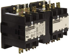 Square D - 3 Pole, 25 Amp Inductive Load, 24 Coil VAC at 50/60 Hz, Reversible Definite Purpose Contactor - Phase 1 and Phase 3 Hp:  10 at 460 VAC, 10 at 575 VAC, 2 at 115 VAC, 3 at 230 VAC, 7.5 at 230 VAC, Open Enclosure, CSA, RoHS Compliant, UL Listed - Americas Tooling