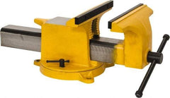 Gibraltar - 10" Jaw Width x 10" Jaw Opening Capacity, 4" Throat Depth, Bench & Pipe Combination Vise - 7/8 to 2-5/8" Pipe Capacity, Swivel Base, Bolt Down Attachment, Steel - Americas Tooling