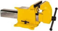 Gibraltar - 6" Jaw Width x 6" Jaw Opening Capacity, 3" Throat Depth, Bench & Pipe Combination Vise - 1/2 to 2" Pipe Capacity, Swivel Base, Bolt Down Attachment, Steel - Americas Tooling