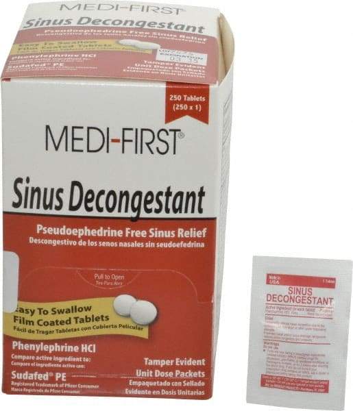 Medique - Medi-First Sinus Decongestant Tablets - Sinus Relief - Americas Tooling