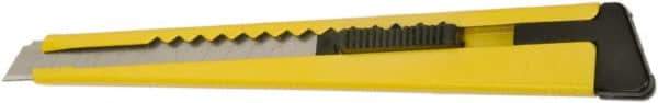 Ability One - Snap Utility Knife - 4-5/8" Steel Blade, Yellow Plastic Handle - Americas Tooling