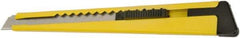 Ability One - Snap Utility Knife - 4-5/8" Steel Blade, Yellow Plastic Handle - Americas Tooling