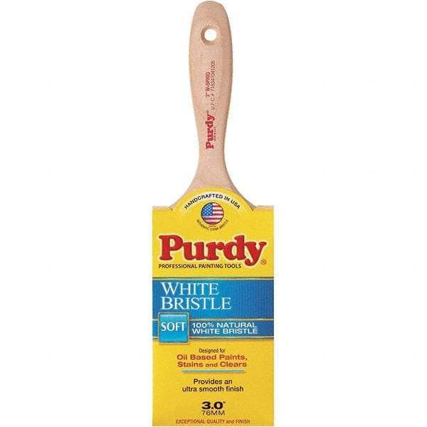 Purdy - 3" Flat Hog General Purpose Paint Brush - 3-1/8" Bristle Length, 5-1/2" Wood Beavertail Handle - Americas Tooling