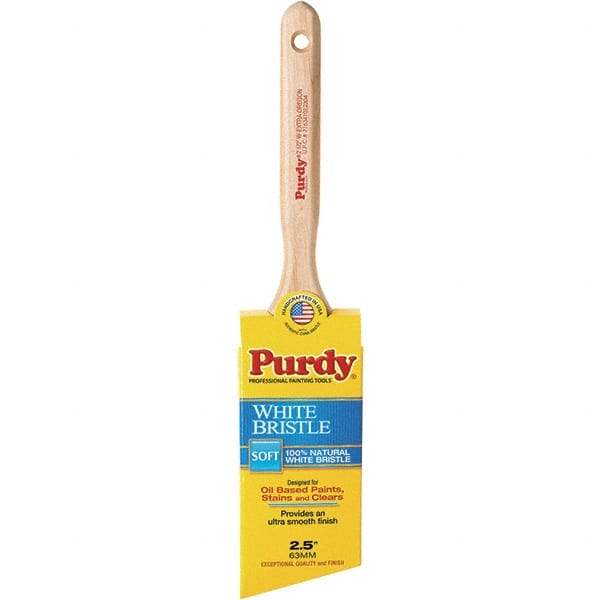 Purdy - 2-1/2" Angled Hog General Purpose Paint Brush - 2-7/8" Bristle Length, 7-1/4" Wood Fluted Handle - Americas Tooling