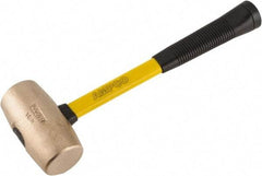 Ampco - 6 Lb Head Mallet - 15" OAL, 15" Long Fiberglass Handle with Grip - Americas Tooling