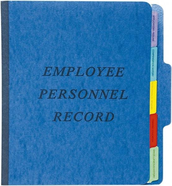 Pendaflex - 8-1/2 x 11", Letter Size, Blue, Personnel File Folder - 11 Point Stock, 1/3 Tab Cut Location - Americas Tooling