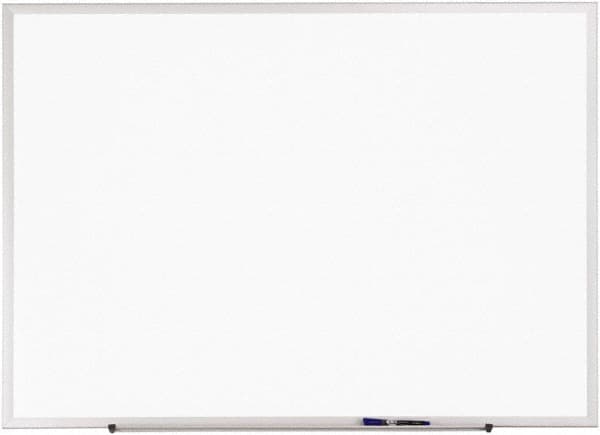 Quartet - 24" High x 36" Wide Erasable Melamine Marker Boards - Anodized Aluminum, 24-5/8" Deep, Includes One Quartet Dry-Erase Marker & Attachable Accessory Tray & Mounting Hardware - Americas Tooling