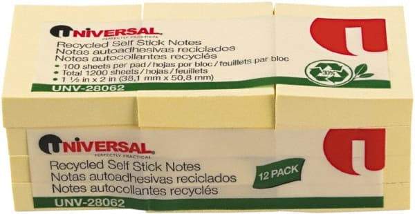 UNIVERSAL - Self-Stick Note & Page Flag Dispensers Size: 1 1/2" x 2" - Americas Tooling