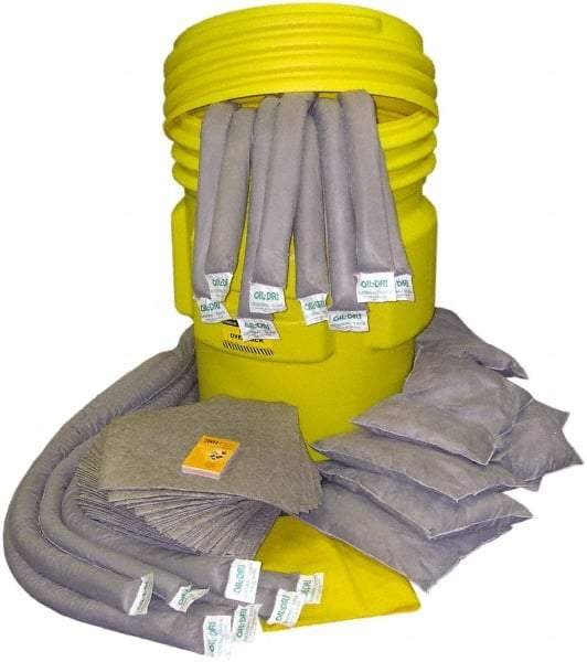 Oil-Dri - 95 Gal Capacity Universal Spill Kit - 95 Gal Plastic Overpack Container - Americas Tooling