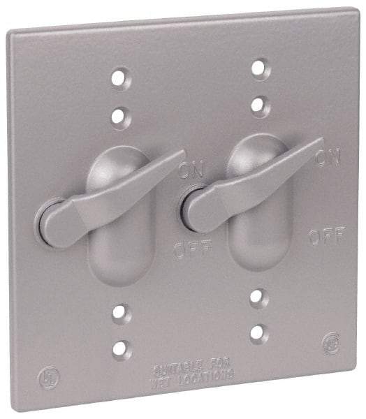 Thomas & Betts - Electrical Outlet Box Aluminum Switch Cover - Includes Gasket & Screw - Americas Tooling