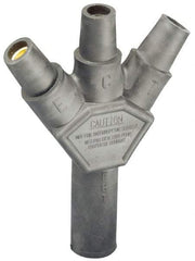 Leviton - 3R NEMA Rated, 600 Volt, 400 Amp, Male-Female-Female-Female, Cam Type, 3-Fer Single Pole Plug and Connector - Green - Americas Tooling