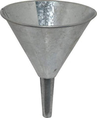 Plews - 10 oz Capacity Steel Funnel - 4-1/2" Mouth OD, 1/2" Tip OD, Straight Spout - Americas Tooling